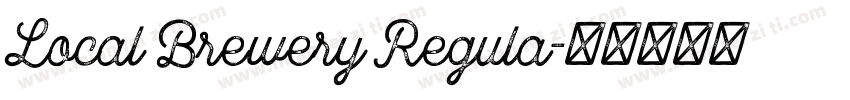 Local Brewery Regula字体转换